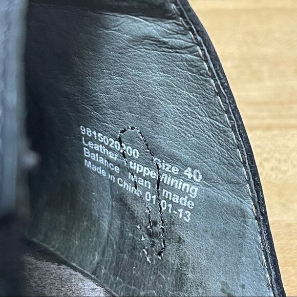 Dansko Solstice Side Button Clog Shoe Slip On 40 Black Leather Monk Professional - Picture 7 of 8